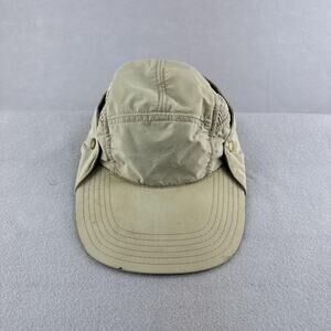 Tilley Endurables Airflo Cap Fitted Mens 7 1/2 Beige Sun Neck Flap Outdoor UV